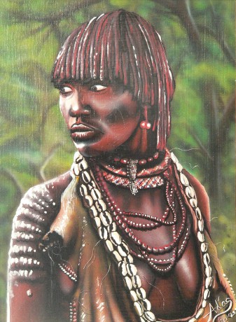 Žena z kmene Hamar 2